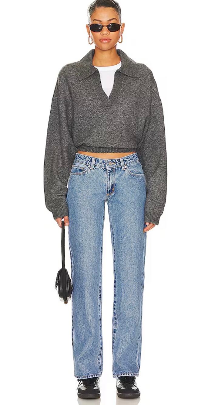 Abrand A ’99 Low Straight Jeans 90s Y2K Low Rise Blue Denim Size 29 Style 72468